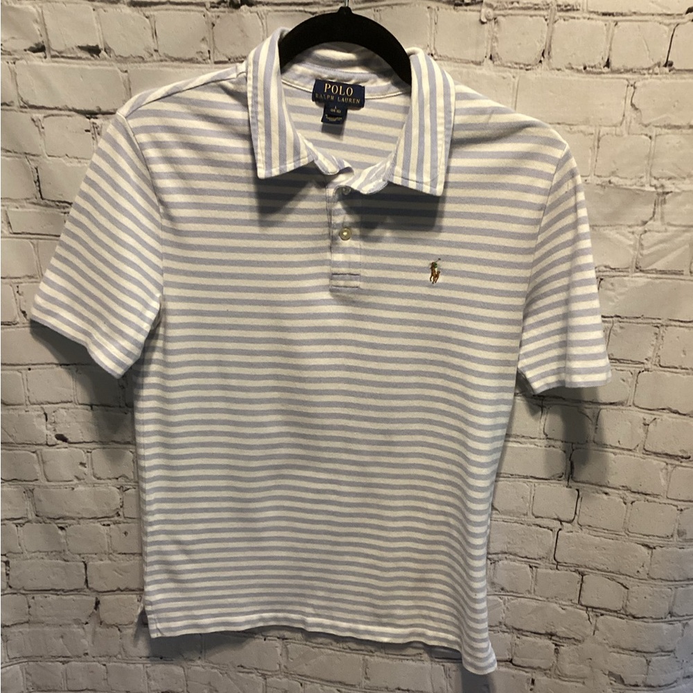 Boys Blue and White Ralph Lauren Polo